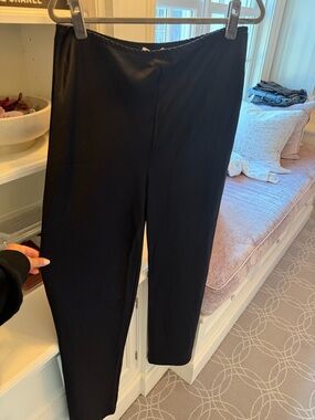 Reformation black satin pants